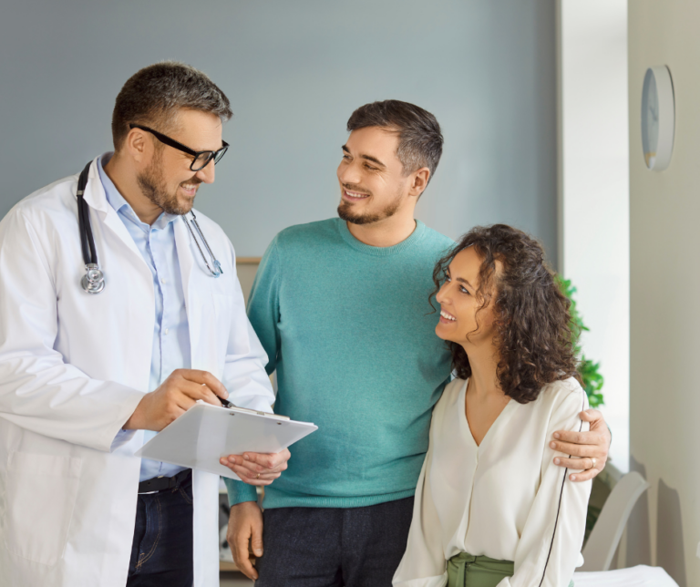 Doctor Talking to Couple