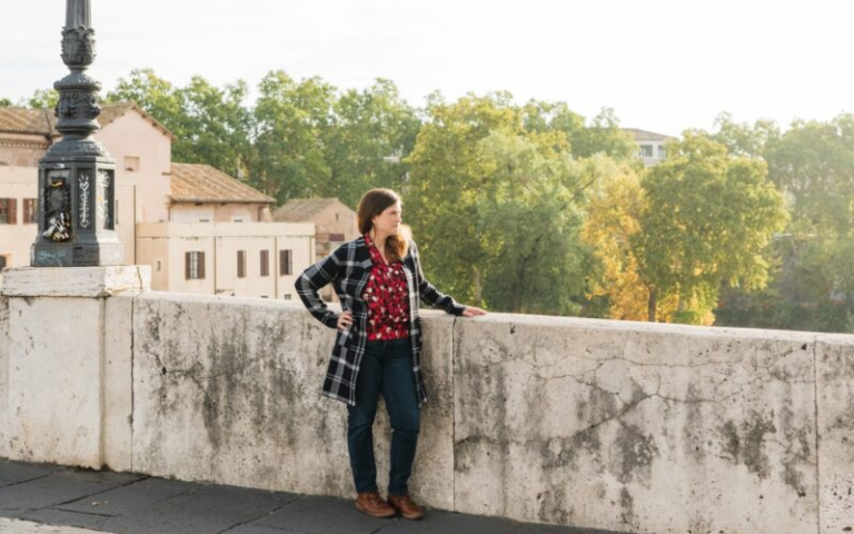 Woman viewing scenery